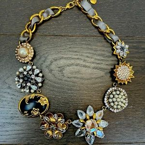 Carolee gold statement necklace